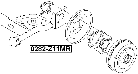 0282-Z11MR - REAR WHEEL HUB