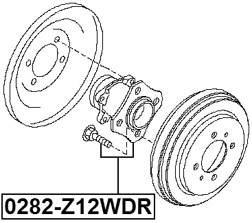 0282-Z12WDR - REAR WHEEL HUB