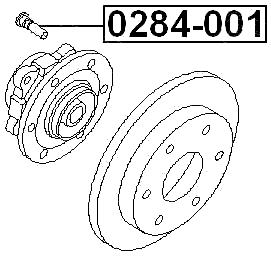 0284-001 - WHEEL STUD