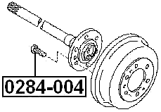 0284-004 - WHEEL STUD