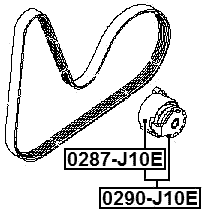 0287-J10E - TENSION PULLEY