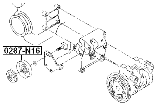 0287-N16 - PULLEY TENSIONER