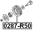 0287-R50 - TENSION PULLEY