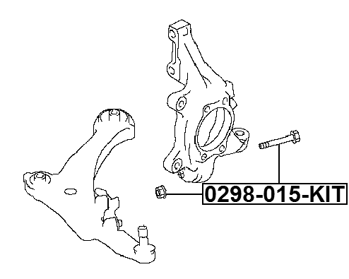 0298-015-KIT - SUSPENSION ARM BOLT W/ WASHER REPAIR KIT