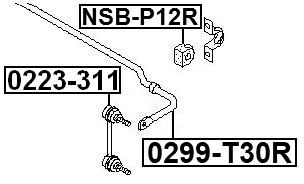 0299-T30R - STABILIZER REAR D18.8