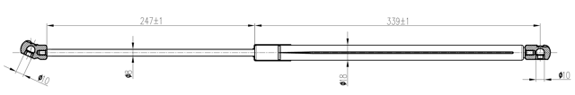 03117-001 - BOOT GAS STRUT L605/395N