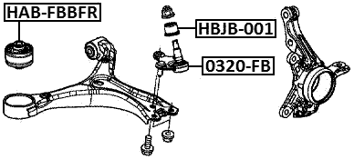 0320-FB - BALL JOINT FRONT ARM