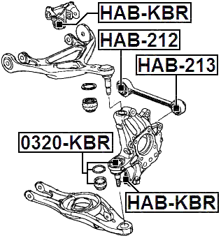 0320-KBR - BALL JOINT REAR KNUCKLE