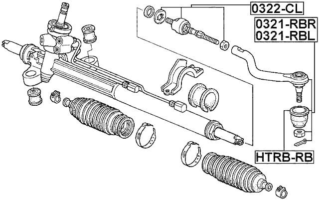 0321-RBR - STEERING TIE ROD END RIGHT