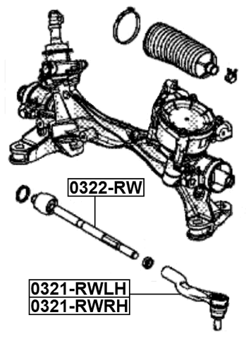 0321-RWLH - STEERING TIE ROD END LEFT