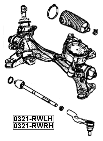 0321-RWRH - STEERING TIE ROD END RIGHT