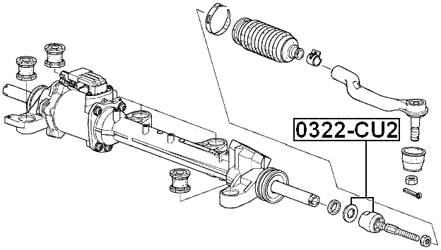0322-CU2 - STEERING TIE ROD