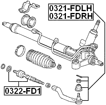 0322-FD1 - STEERING TIE ROD