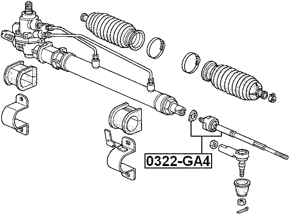 0322-GA4 - STEERING TIE ROD