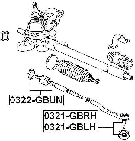 0322-GBUN - STEERING TIE ROD