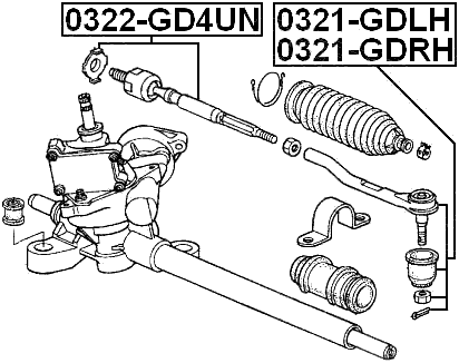 0322-GD4UN - STEERING TIE ROD