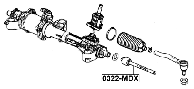 0322-MDX - STEERING TIE ROD
