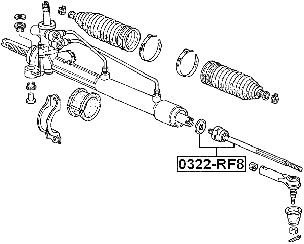 0322-RF8 - STEERING TIE ROD