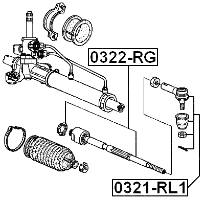 0322-RG - STEERING TIE ROD