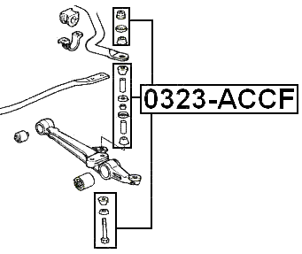 0323-ACCF - FRONT STABILIZER LINK / SWAY BAR LINK