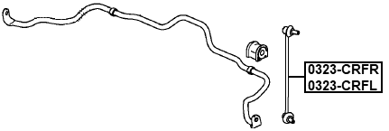 0323-CRFL - FRONT LEFT STABILIZER LINK / SWAY BAR LINK
