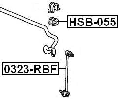0323-RBF - FRONT STABILIZER LINK / SWAY BAR LINK