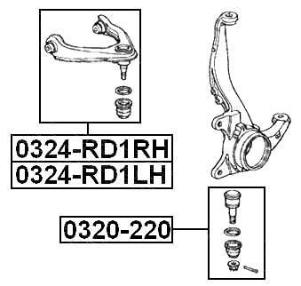 0324-RD1LH - LEFT UPPER FRONT ARM