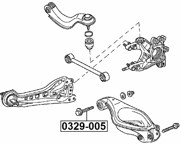 0329-005 - CAMBER ADJUSTING ECCENTRIC BOLT