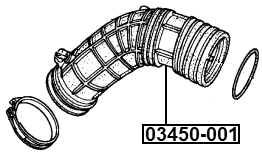 03450-001 - AIR CLEANER HOSE