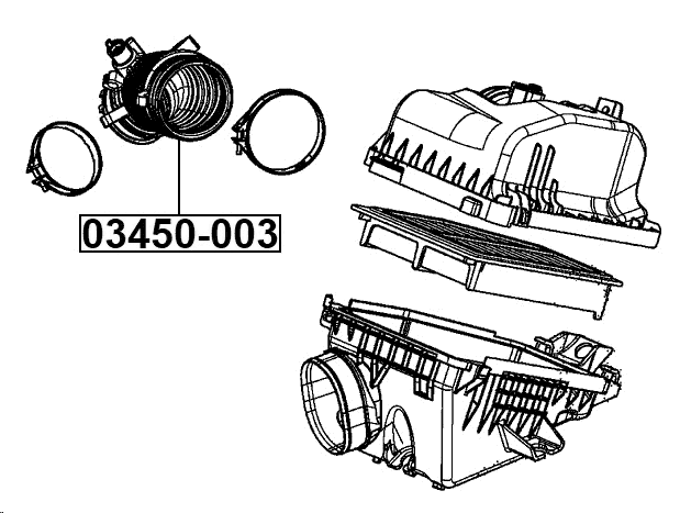 03450-003 - AIR CLEANER HOSE