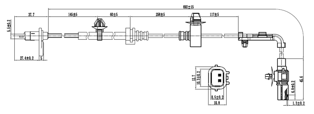 03606-001 - ABS SENSOR FRONT LEFT
