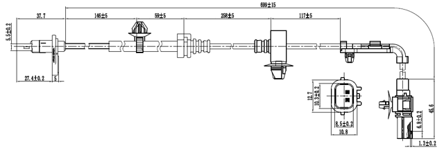 03606-002 - ABS SENSOR FRONT RIGHT