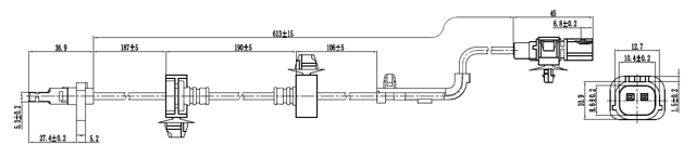 03606-008 - ABS SENSOR FRONT RIGHT