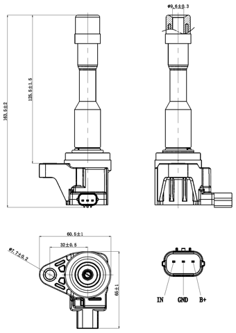 03640-001 - IGNITION COIL
