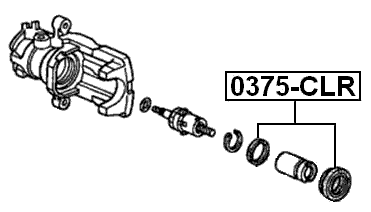 0375-CLR - REAR BRAKE CALIPER REPAIR KIT (SET FOR ONE SIDE)