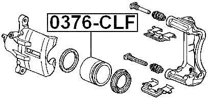 0376-CLF - FRONT CALIPER PISTON D57.2