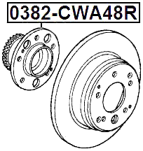 0382-CWA48R - REAR WHEEL HUB