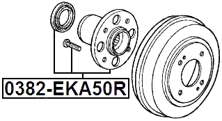 0382-EKA50R - REAR WHEEL HUB