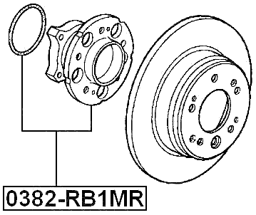 0382-RB1MR - REAR WHEEL HUB