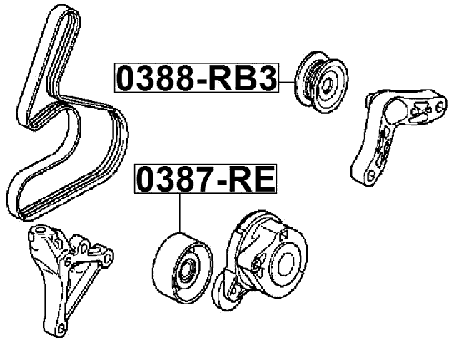 0388-RB3 - PULLEY IDLER