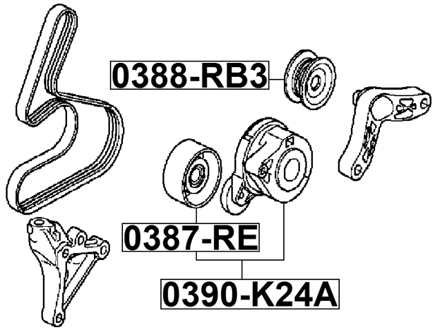 0390-K24A - BELT TENSIONER