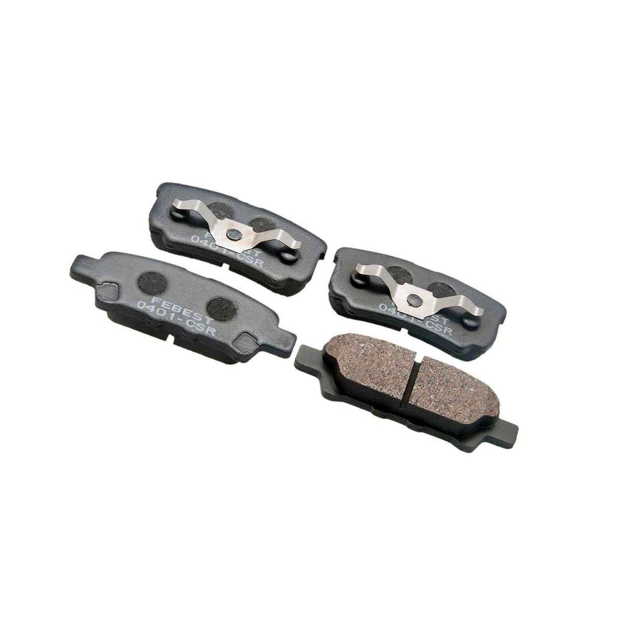 0401-CSR - PAD KIT, DISC BRAKE, REAR - KIT (WITH ANTI-RATTLE SPRING) Braking System, Brake Pads