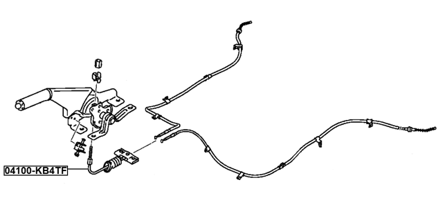 04100-KB4TF - PARKING BRAKE CABLE
