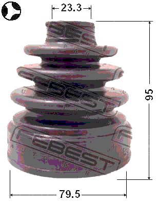 0415-CU20 - BOOT INNER CV JOINT KIT 79.5X95X23.3