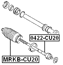0422-CU20 - STEERING TIE ROD