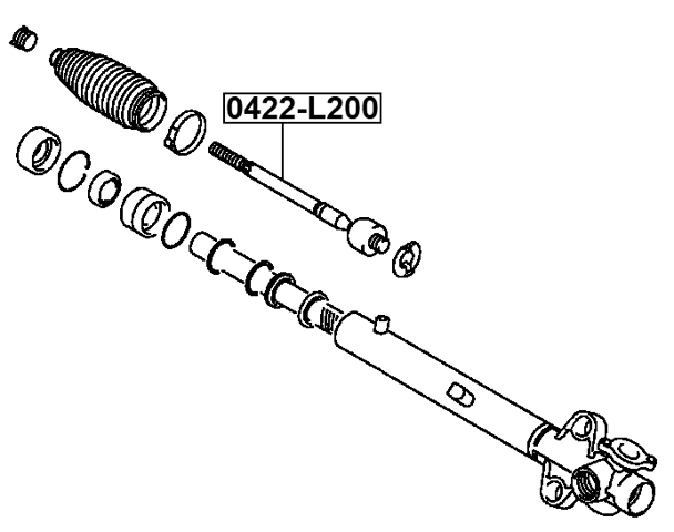0422-L200 - STEERING TIE ROD
