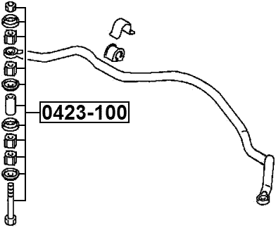 0423-100 - REAR STABILIZER LINK