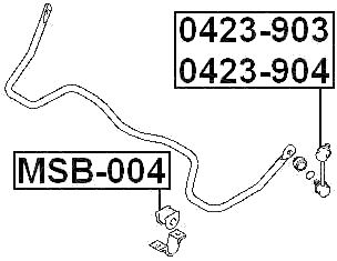 0423-903 - REAR LEFT STABILIZER LINK