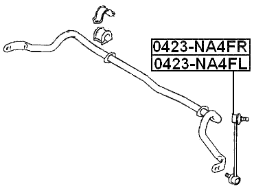 0423-NA4FR - FRONT RIGHT STABILIZER LINK / SWAY BAR LINK