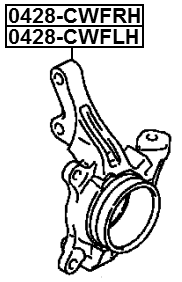 0428-CWFRH - STEERING KNUCKLE RIGHT